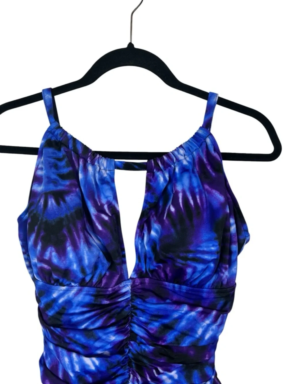 MagicSuit Katrina Purple Blue Tie Dye one Piece Swimsuit Tummy Control 12 NWT